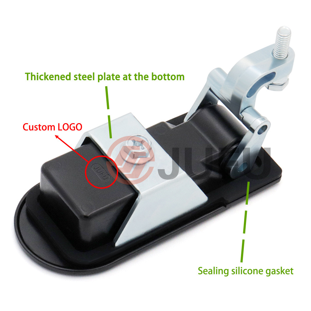 Horsebox Locker Lock Compression Locking Latch Plane Cabinet Lock with Equipment Push Button Compression Sealed Lever Latches