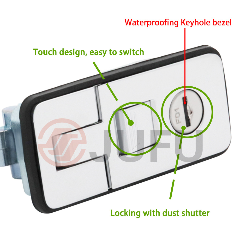 Toolbox Lock sealed rod lock Camper Toolbox Cabinet Trunk Chrome-plated Bus Side Box Lock Lever Compression Latch