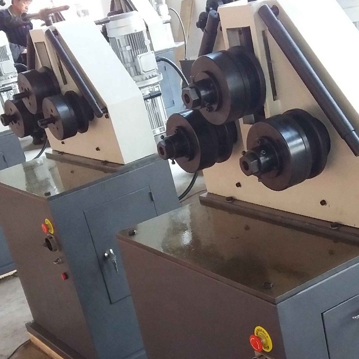 RBM40HV 3 Roller Steel Round Bar metal profile bending machine Pipe Bar Bender Electric Profile Round Bending Machine