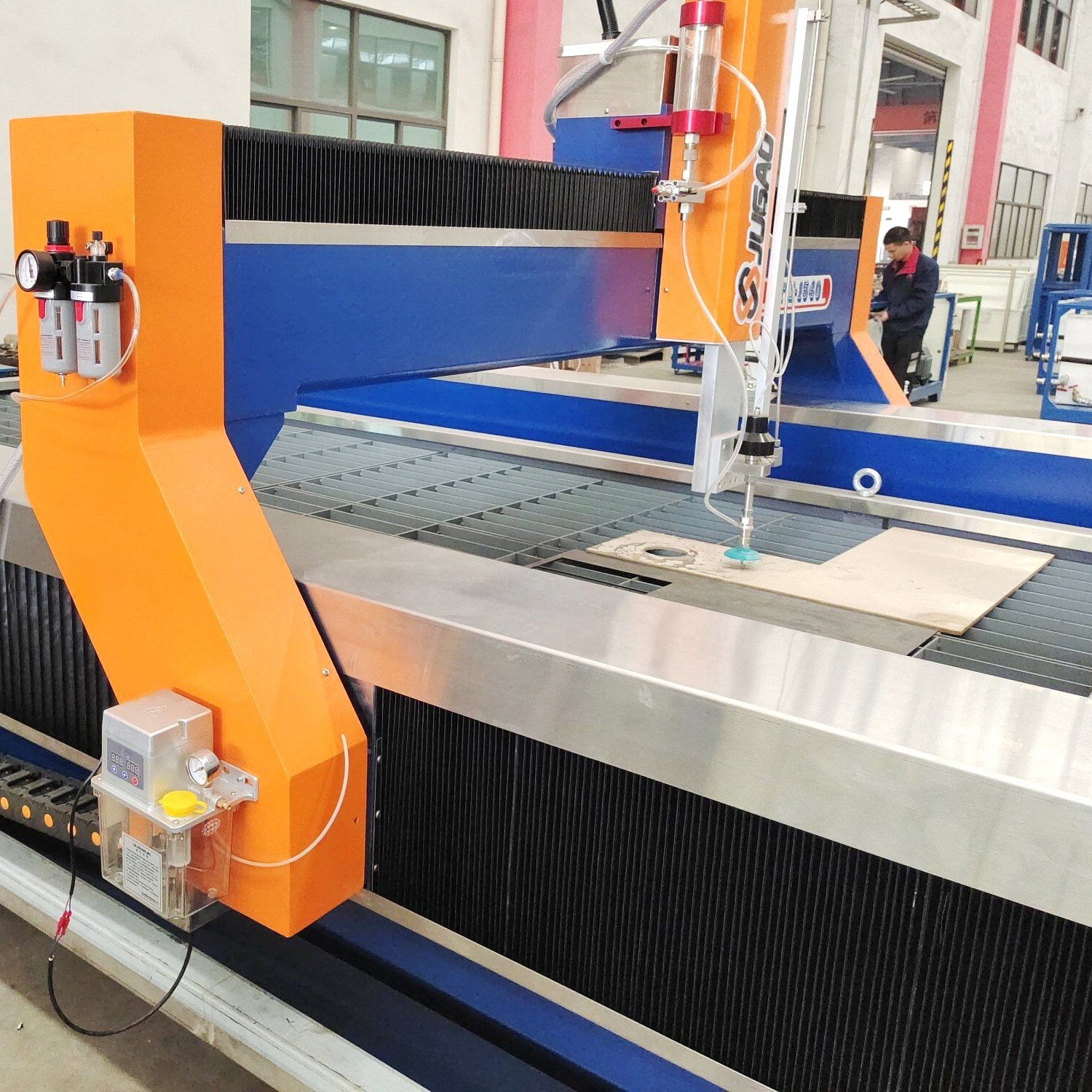 Gantry CNC Waterjet Cutting Machine For Cake Water Jet Marble Cutting  Machine