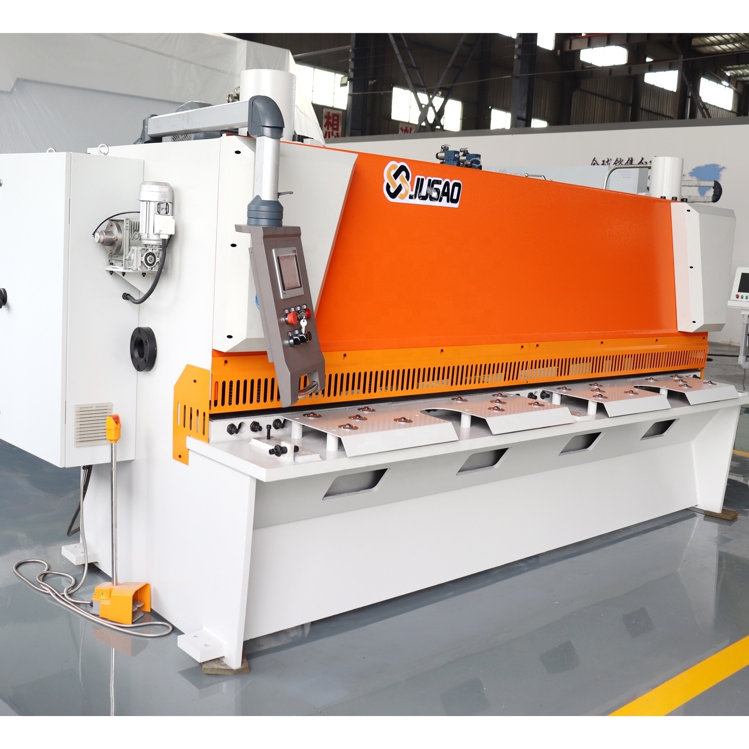 Hydraulic Guillotine Metal Shearing Machine With Pneumatic Back Support Guillotine Shears