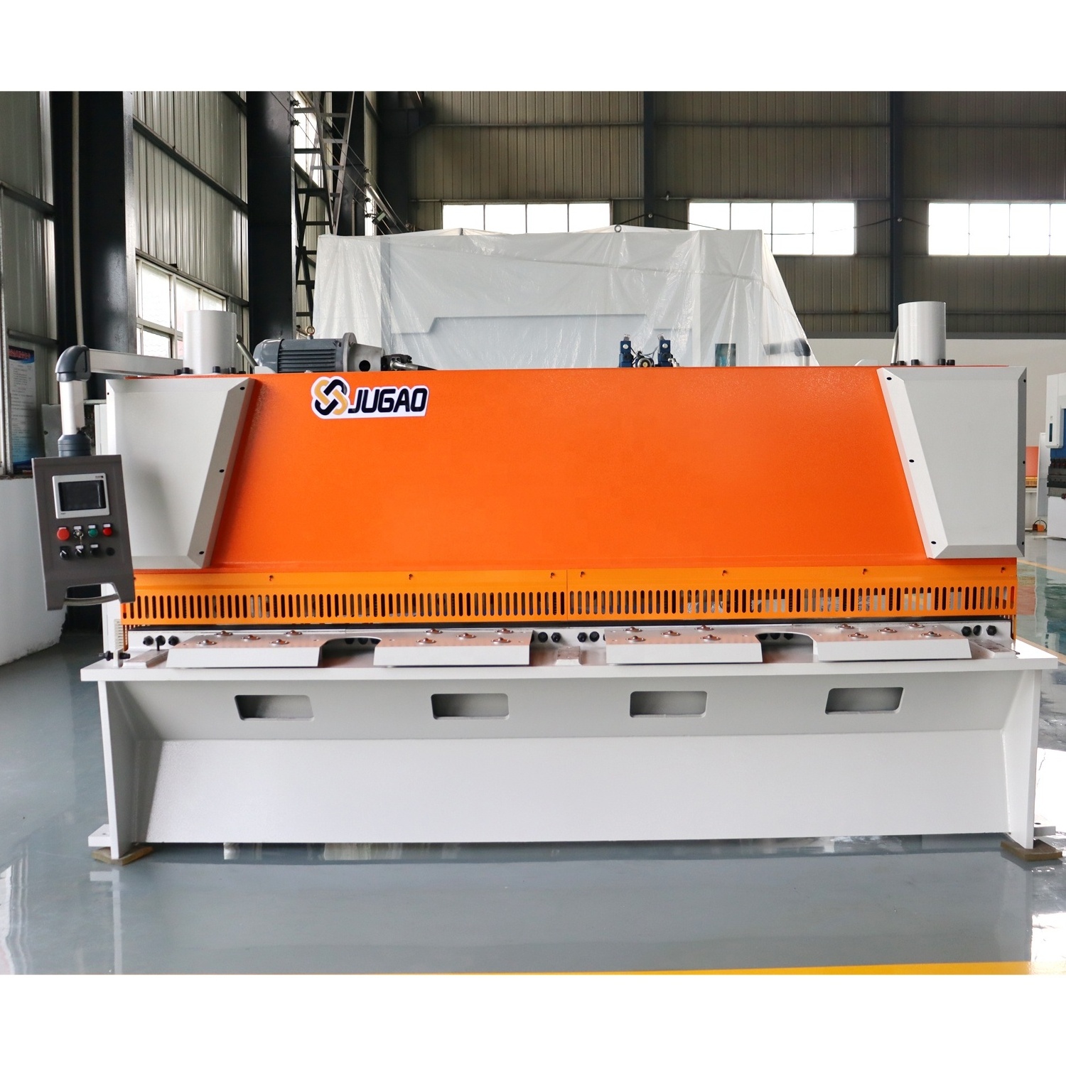 Hydraulic Guillotine Metal Shearing Machine With Pneumatic Back Support Guillotine Shears