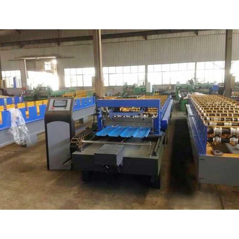 Roofing Top Sheet Galvanized Steel curving machine Corrugated Glazed zinc Tile Metal Roofing Sheet Making Machine