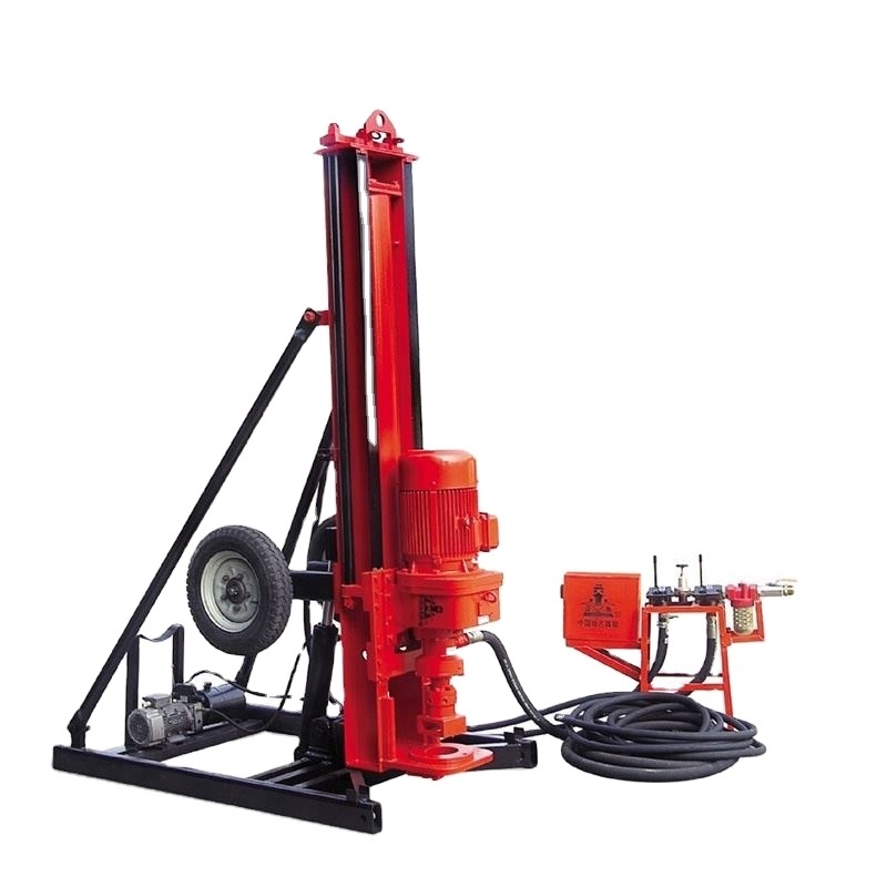 Kaishan KQD electric small portable tripod machine 20m deep DTH hole pneumatic percussion borehole drilling machine rig