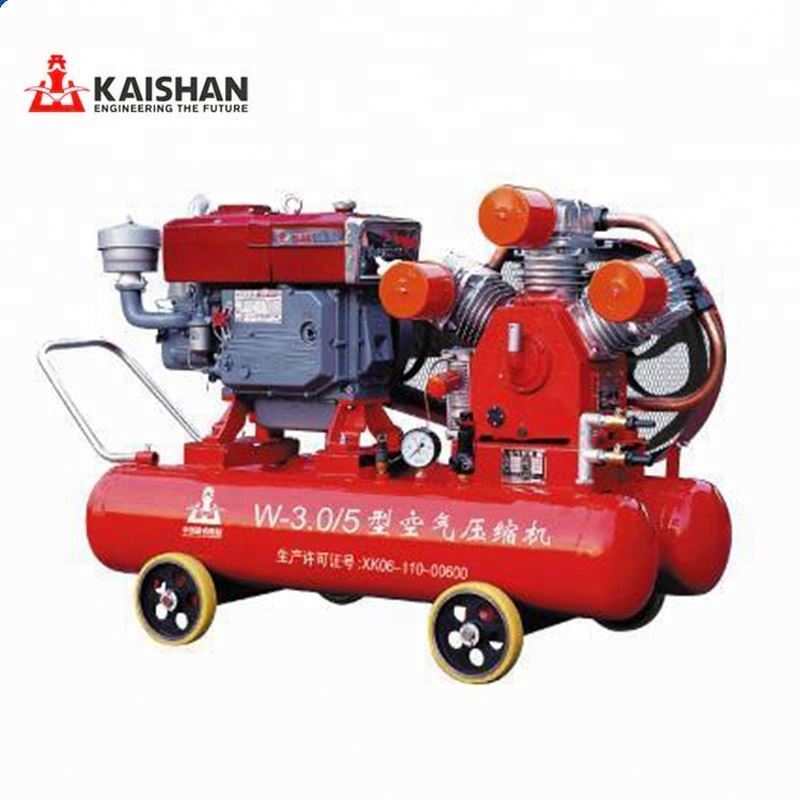 Kaishan W-1.8/5 5bar diesel mining air compressor for drilling equipment