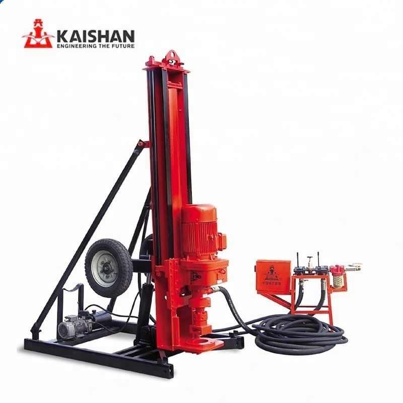 Mountain used electric motor borehole DTH drilling rig for mining