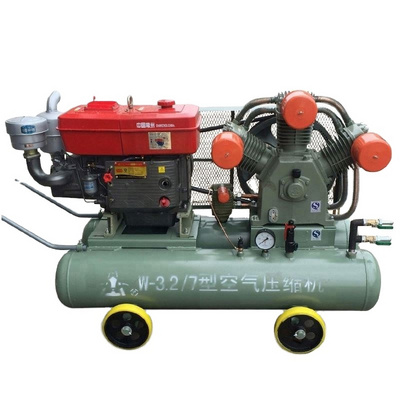 Kaishan W-1.8/5 5bar diesel mining air compressor for drilling equipment