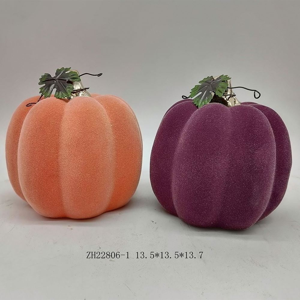 Halloween Simulation Ceramic Pumpkin Model Artificial Craft Fall Harvest Decoration