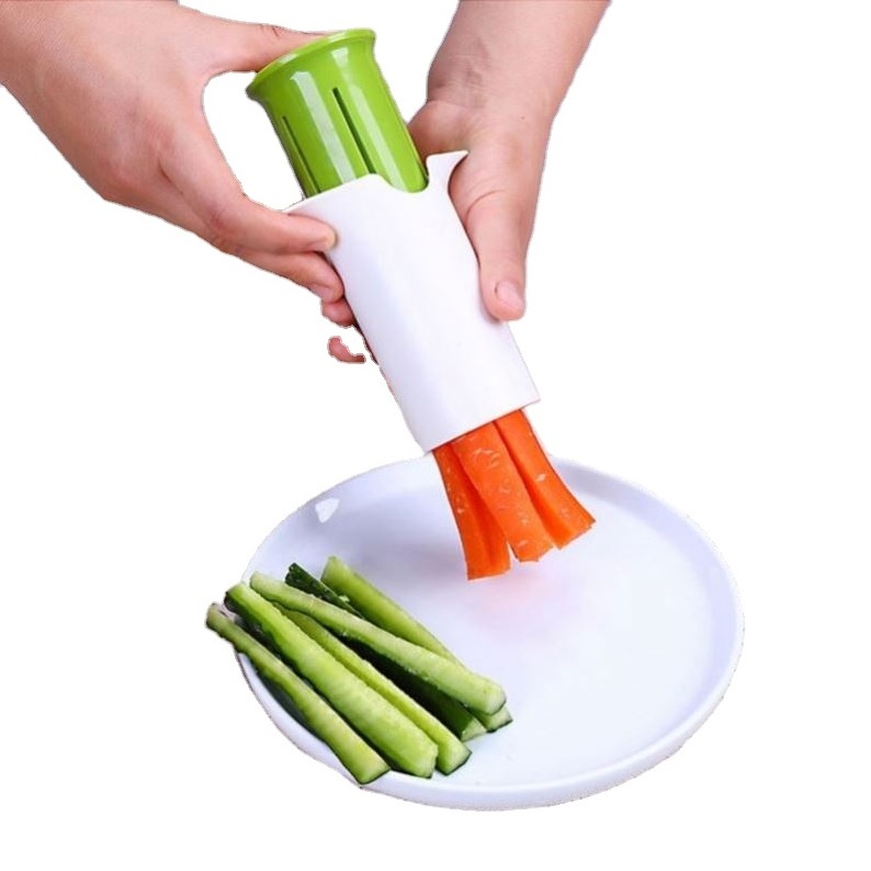 Cute Kitchen Utensils Cucumber Divider Carrot Strawberry Slicer Splitter Gadget Cutting Tool For Dropshipping