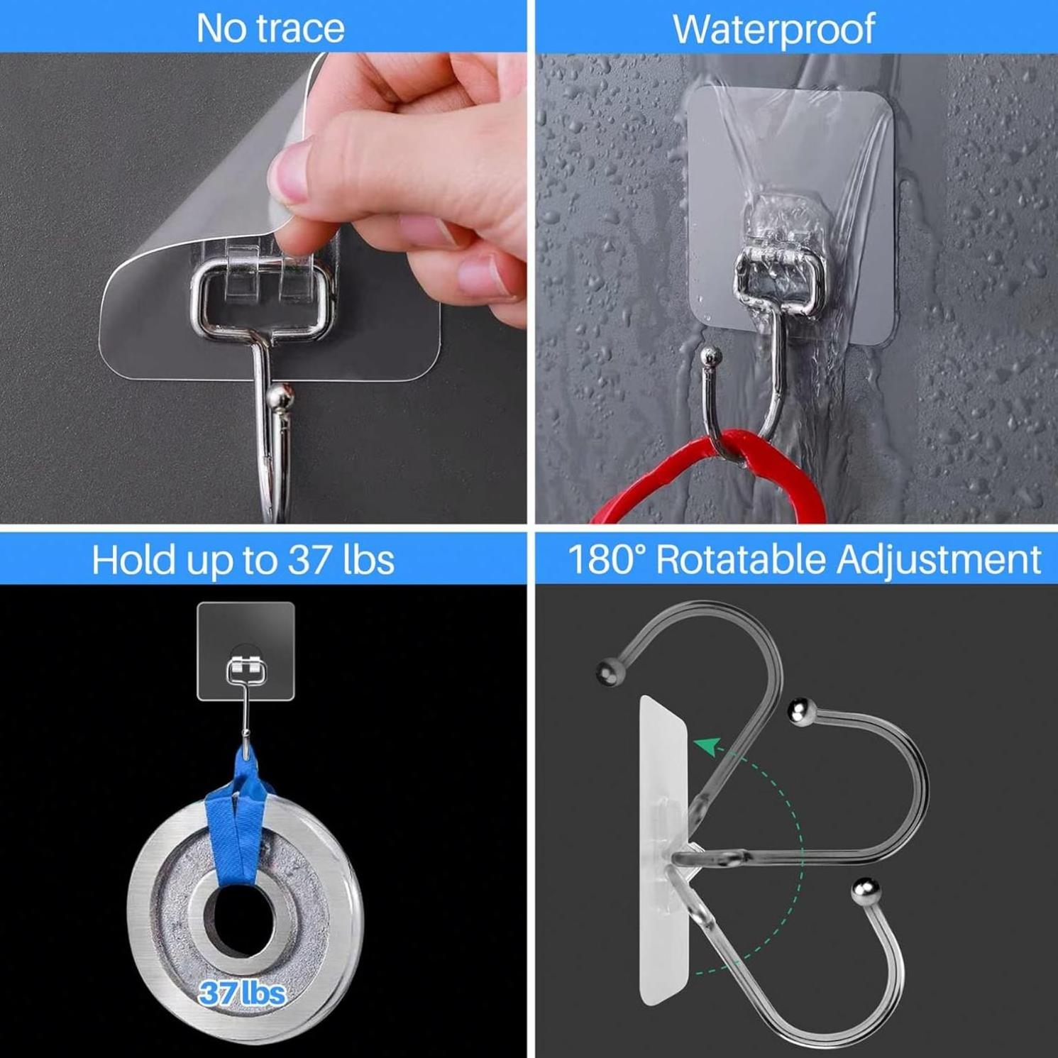 Waterproof Rustproof Wall Stainless Steel Towel And Coats To Use Inside Kitchen Large Adhesive Hooks