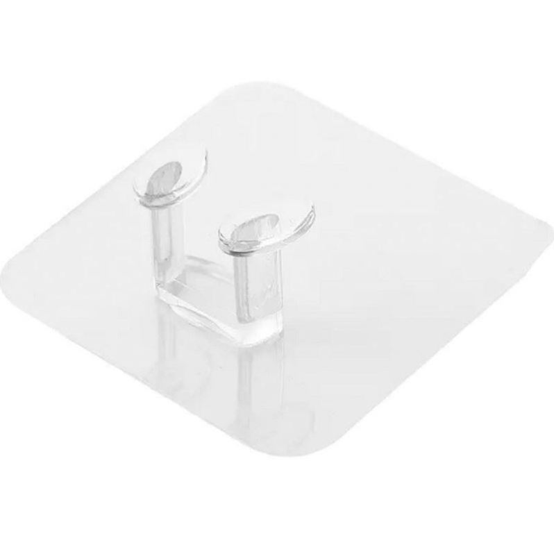 Transparent Reusable Seamless Waterproof And Oilproof Bathroom Kitchen Heavy Duty Self Adhesive Hooks