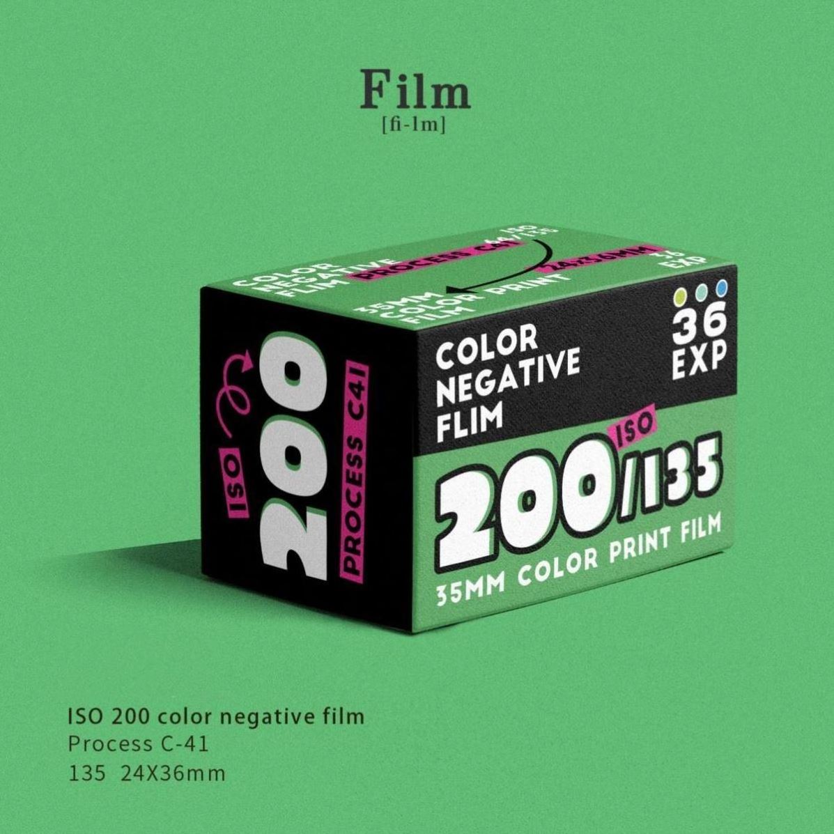 35Mm Color Rolls Disposable Negative 400 Iso 320 200 64 36 Exp Process C-41 Film For Camera