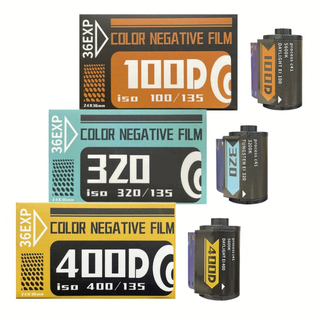 135 color negative film ISO 400 320 100 35mm Color film Rolls 36 Exp Process C-41  Disposable Camera Negative Film