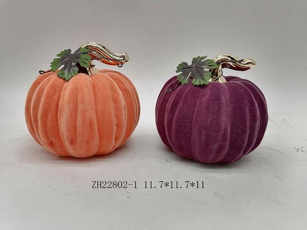 Halloween Simulation Ceramic Pumpkin Model Artificial Craft Fall Harvest Decoration