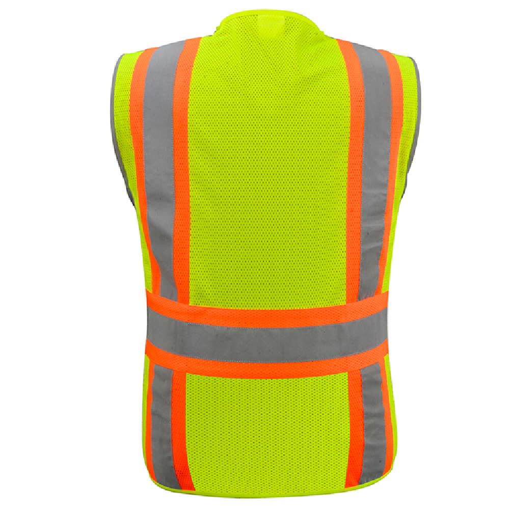 Factory Price Logo Custom Multi-Color Reflective Vests 100% Polyester Traffic Reflective Jacket Safety Vest