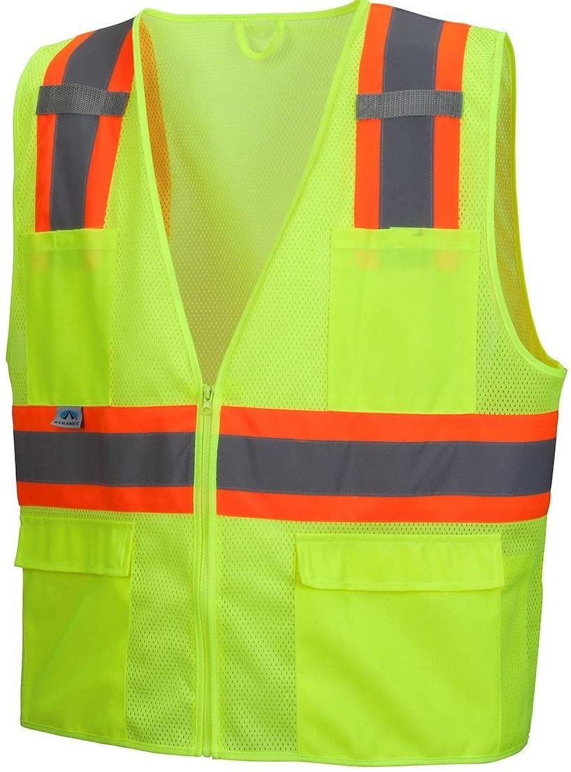 High Quality Customized Logo Reflective High Visibility Safety Vest Construction Safety Clothing Wear For Men