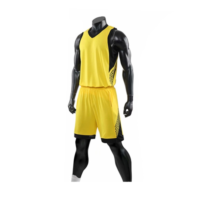 High-Quality Basketball Uniform Wholesale Embroidery Plain Men Wear Short Sleeve Designer Basketball Jersey Uniform