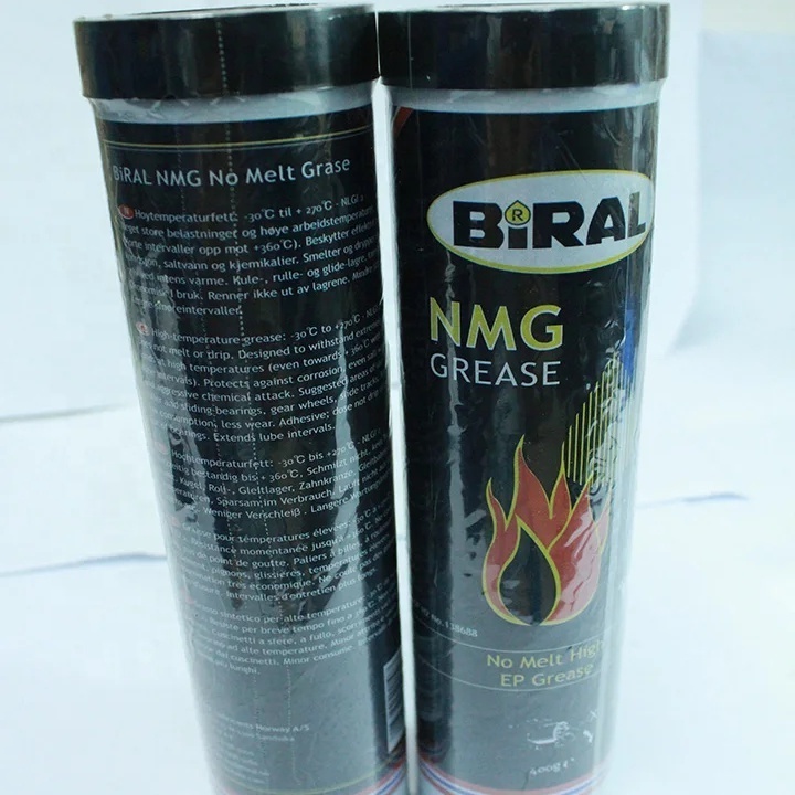 High Temperature Lubricants BIRAL NMG No-Melt Grease 400G Cartridges for Bearings