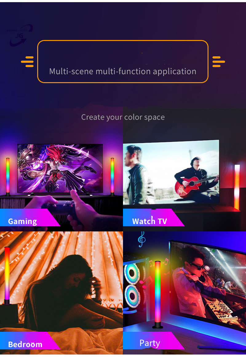 Smart Gaming Light Bars Music Sync Tv Pc Backlights App Remote Control Desk Color Changing Led Ambient Light For Rooms