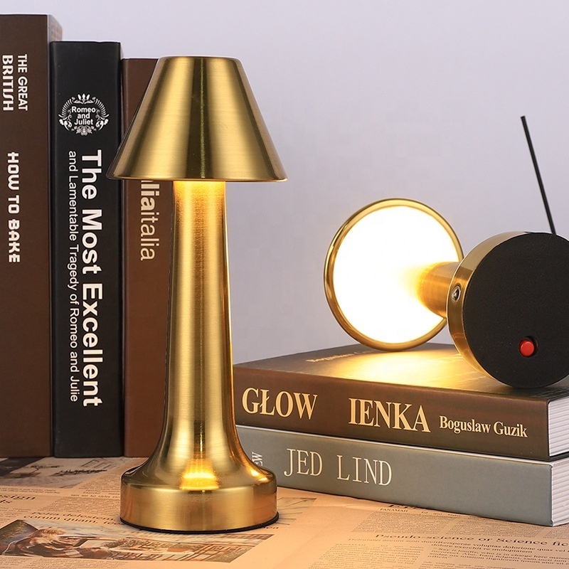 European Bar Restaurant Hotel Bed Side Decoration Dimmable Cordless Rechargeable Table Lamp