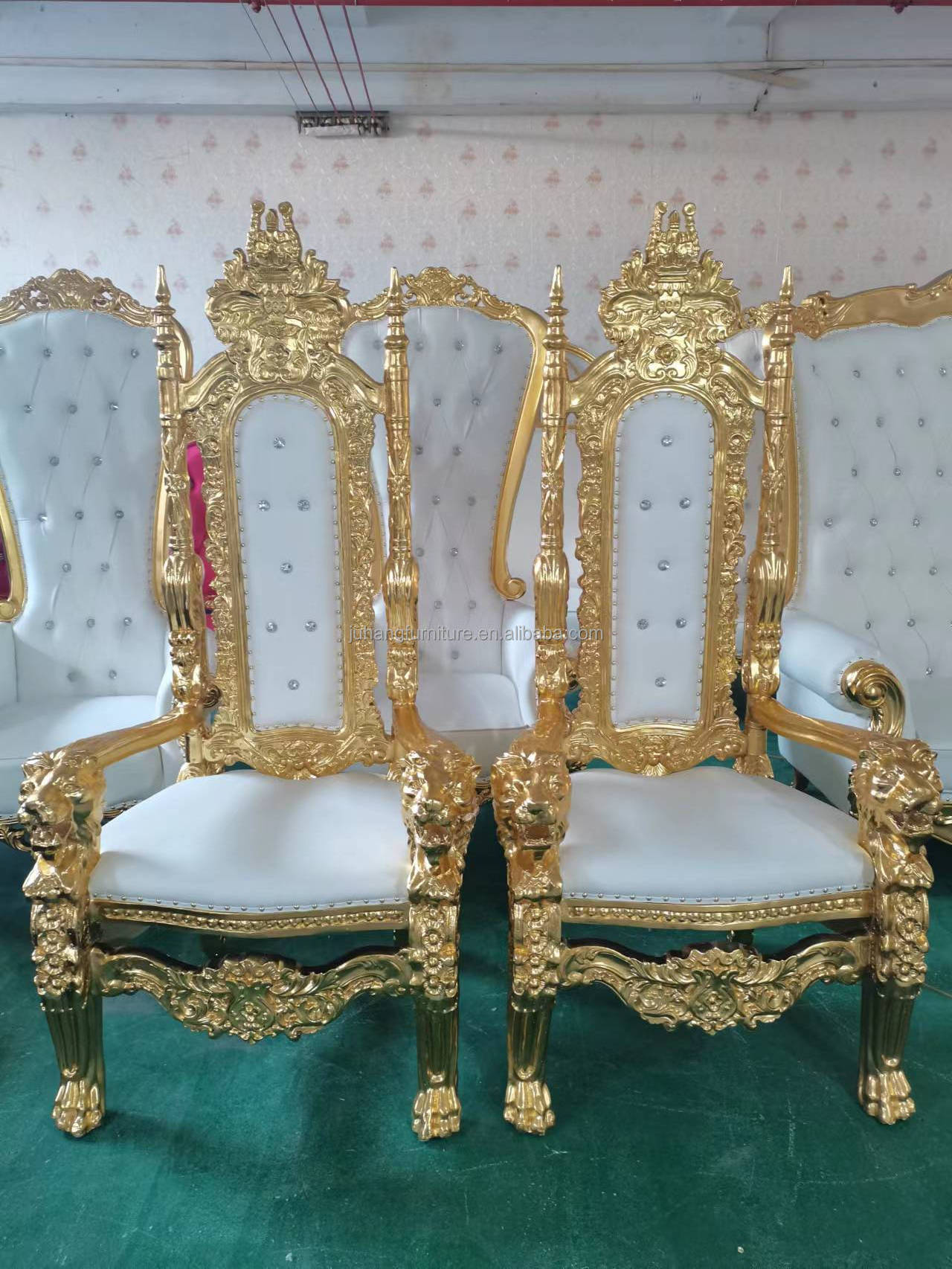 Hot sale fiberglass king throne chair rental for wedding ceremony