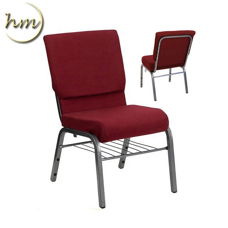 wholesale modern padded stackable metal Theater interlocking cheap used church chairs for free