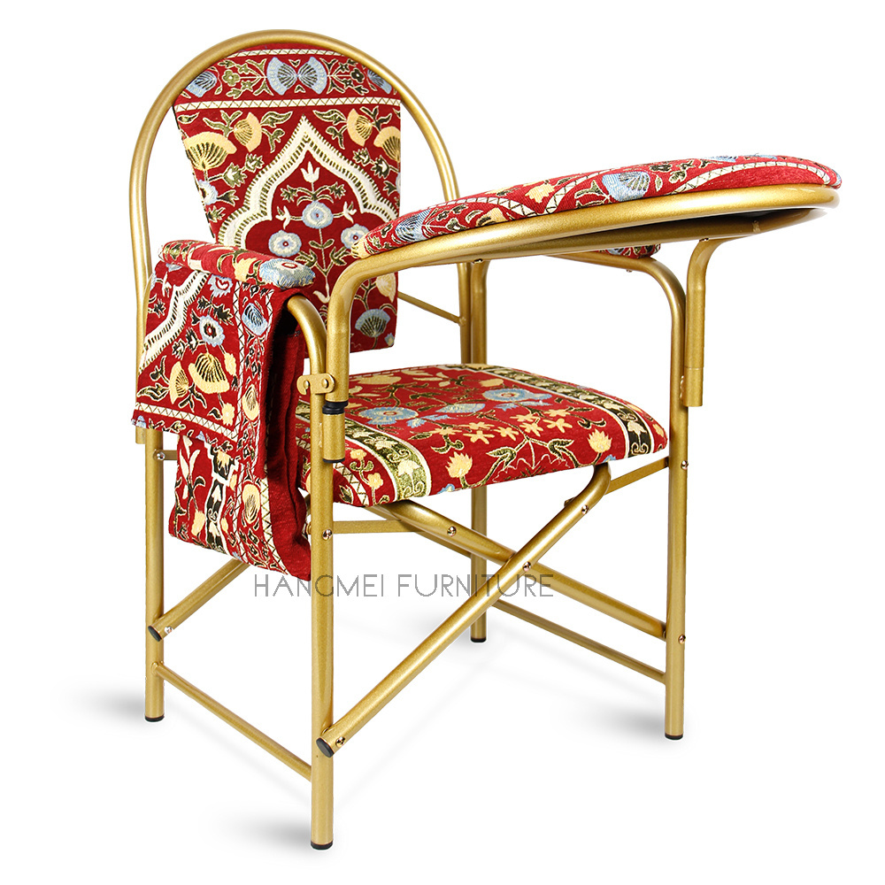 Wholesale Foldable islamic praying chair muslim church chairs Iron prayer chair