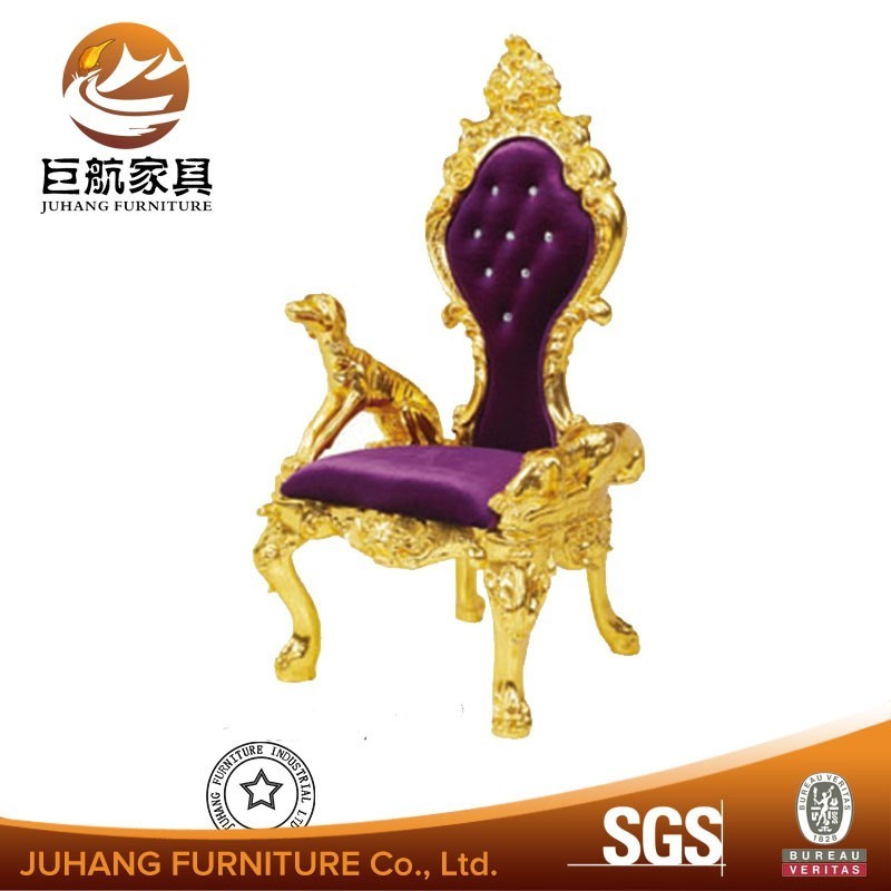 king lion chair for hotel for wedding banquet glassy style cheap wholesale