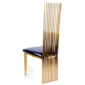 Manufacturers direct sales of stainless steel dining chair   stainless steel bamboo row chair