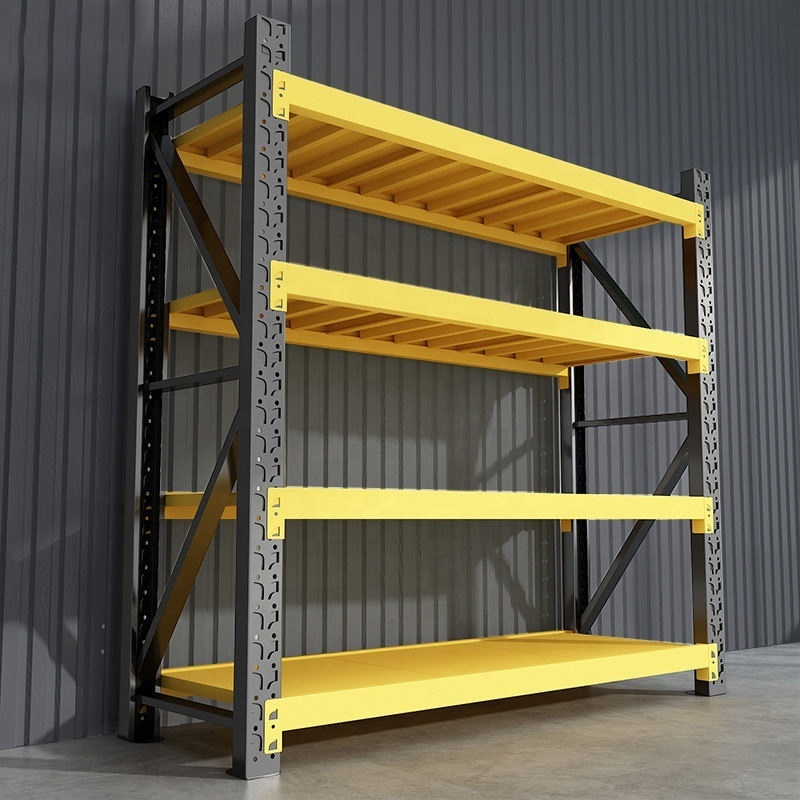 Heavy Duty Steel Storage Shelves - Warehouse Units and Industrial Iron Shelving Rack Systems