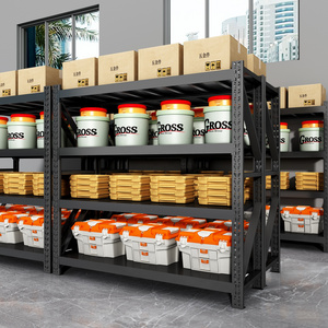 Gravity Flow Racking System - Industrial Warehouse Pallet Storage Shelves with Metal Shelving Rack