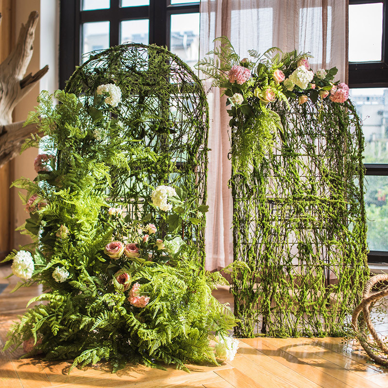 Screen Flower Wall Wedding Backdrop Decoration Wedding Party Green Plant Artificial Flower Decoration