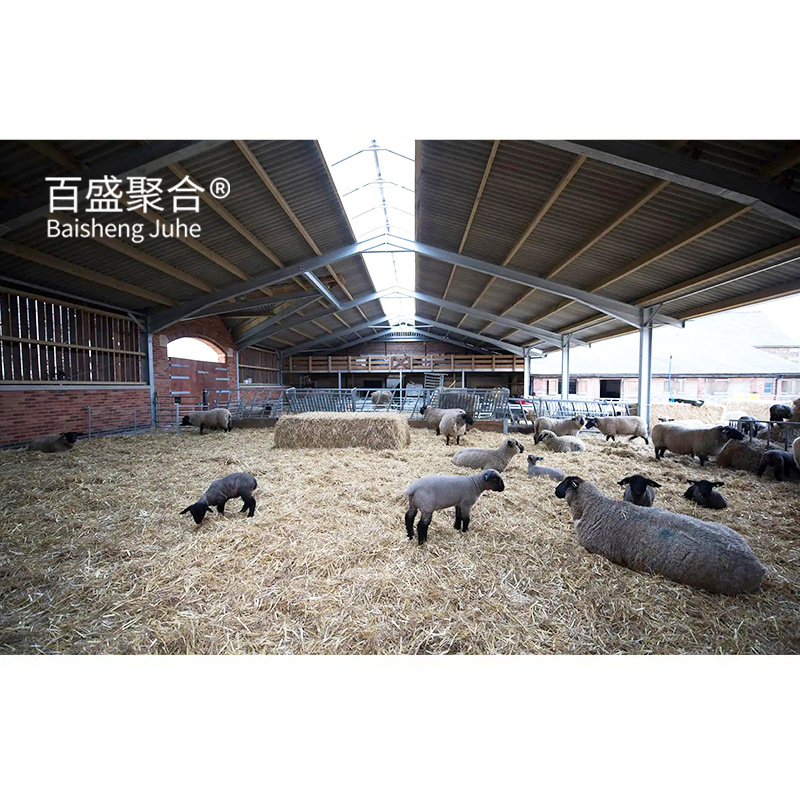 Low Cost Prefabricated Liverstock Shelter Prefab Steel Structure Farm Building House for Goat Sheep Shed Cow House Cattle Shed