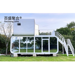 High Quality Wholesale Custom modern portable space capsule house apple cabin with kitchen prefab container house 40ft for sale