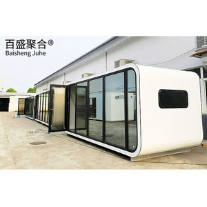 20ft 40ft Modern Modular Shipping Prefab Container Pod Shaped Movable Container Cabin House Office Portable Apple Home