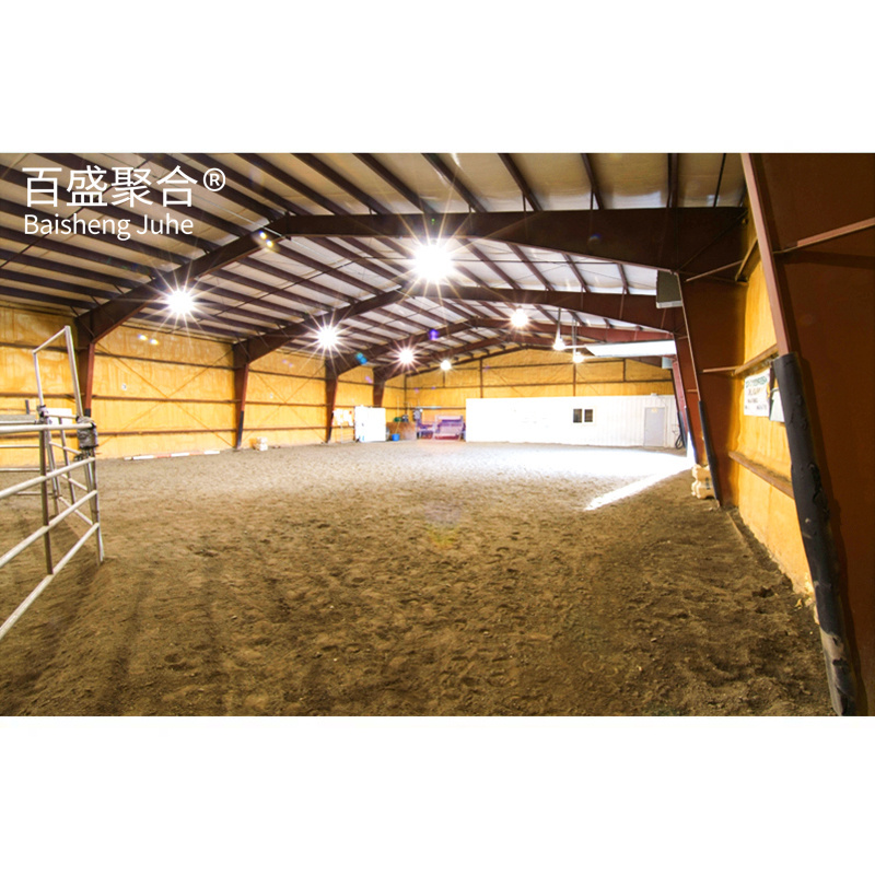 Long Span Pigs Farm Shed Structures Prefabricated Indoor Horse Riding Arena Barn Shed House Hall Design