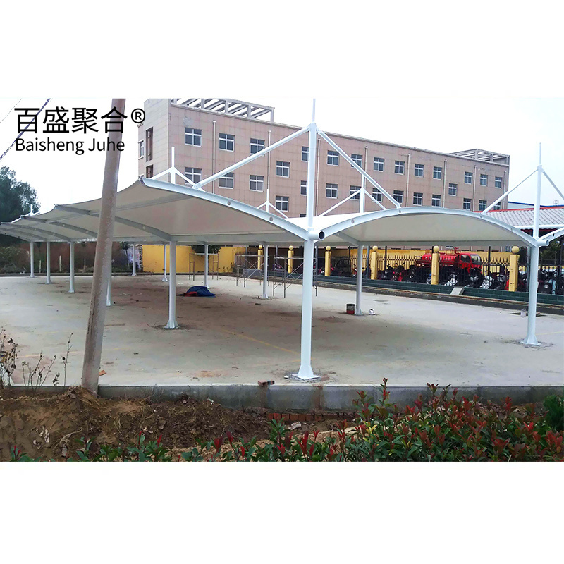 Modern Carport Movable Garage Car Shelter Carport School Metal Construction Building Warehouse Steel Structure