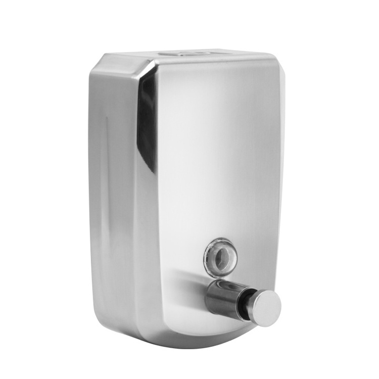 Hotel wall mounted stainless steel bathroom 1000ml shampoo soap dispenser