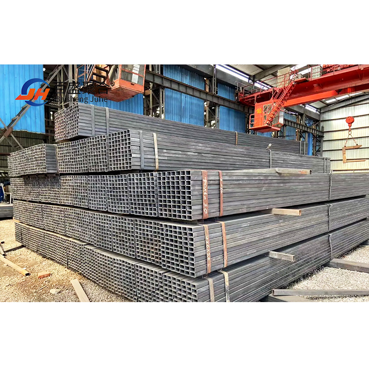 Factory price construction structure materials SHS RHS black iron tube square and rectangular hollow section steel pipe profile