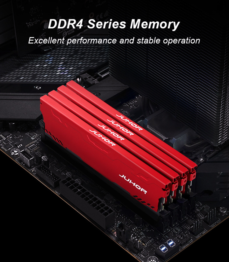 JUHOR DDR4 Ram 16GB 8GB 32GB 2133MHz 2400MHz 2666MHz 3200MHz  3600MHz Desktop Memory 16 gb ram New Dimm Ship Memoria Rams