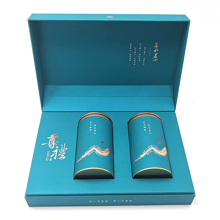 Newly Designed Custom Gift Tea Box Paper Tube Tea Cylinder Packaging Paper Cans As Gift