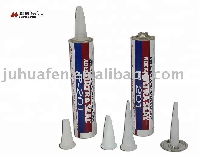 Industrial Use Polyurethane Adhesive Sealant Packaging Paper Tube Cartridge with Plastic Nozzle