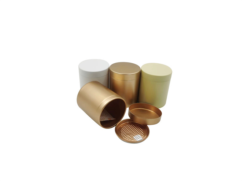 30 50 gram powder mini tin cans 100 gram small tea coffee tinplate packaging cans with hand pressing sealing