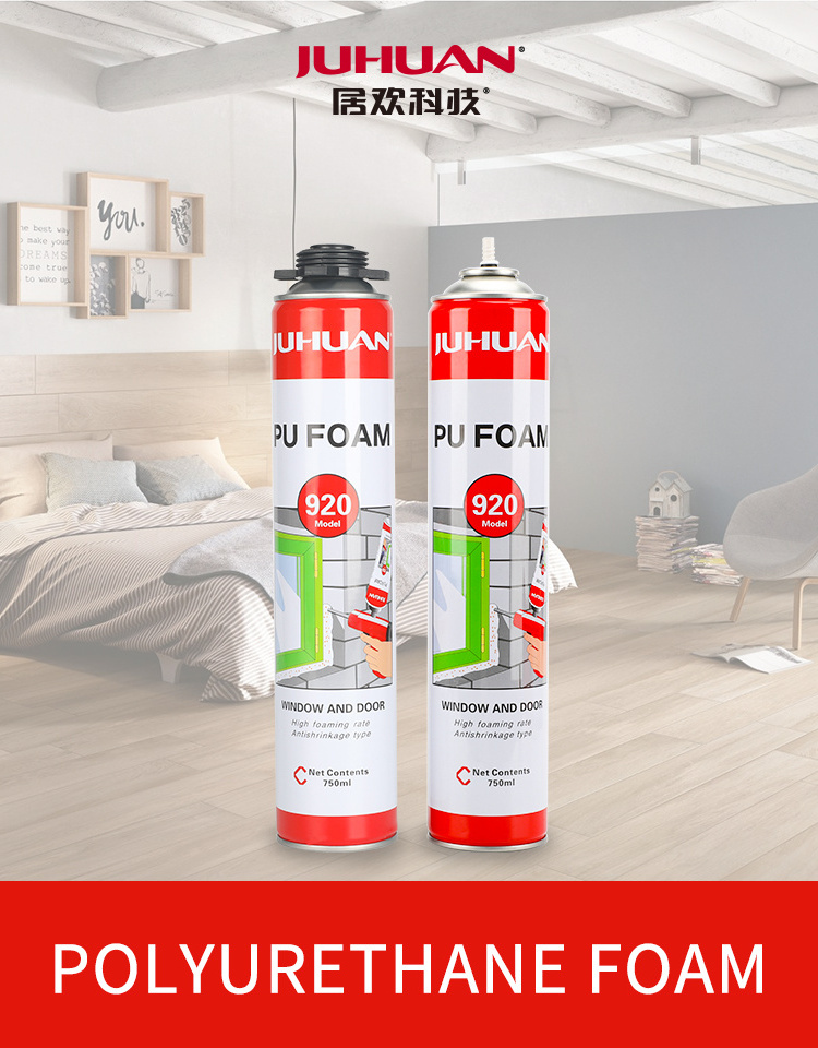 Large expanding spray pu foam gap-filling polyurethane foam sealant adhesive