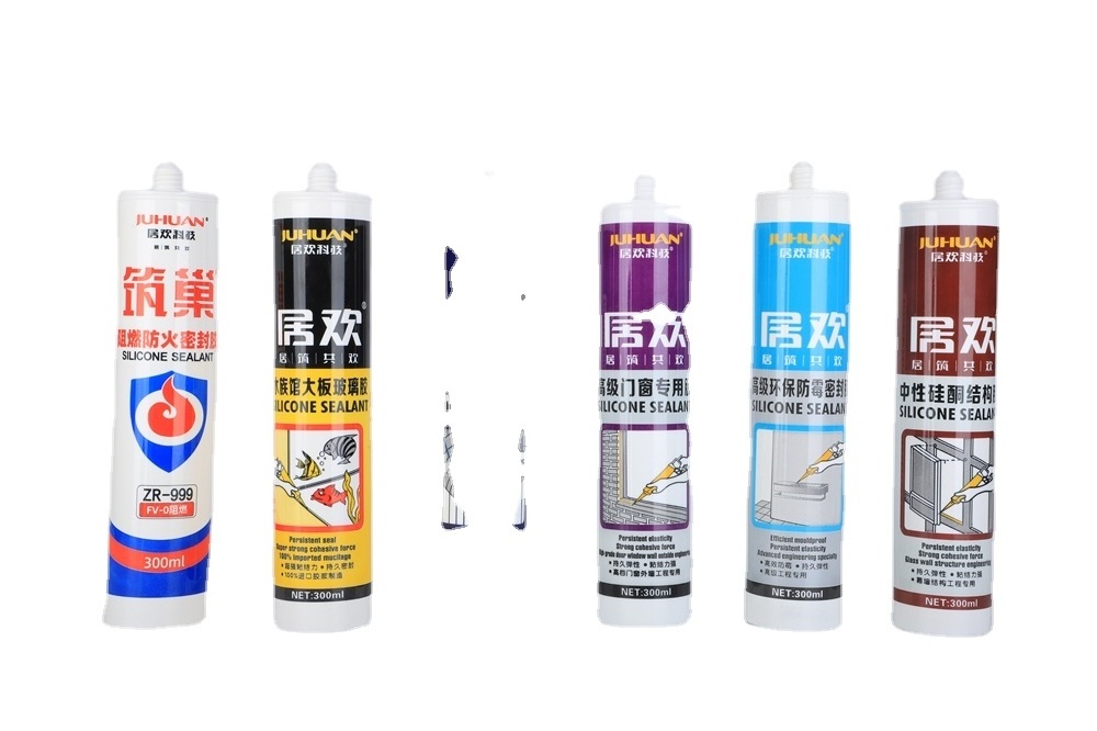 Clear Cheap Acetic Silicone Sealant Adhesive Glue Aquarium Glass Rubber Silicone Sealant Glue for Windows and Door