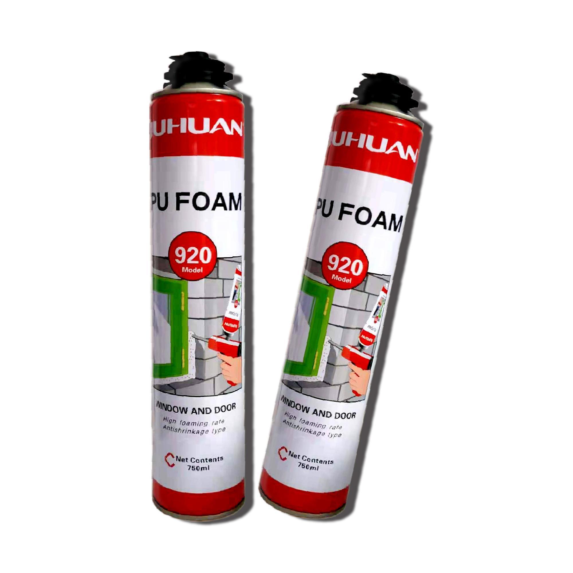 Juhuan Economical All Purpose Expanding Pu Foam Large Mounting Expansion Polyurethane Foam Closed Cell Foam Spray Insulation