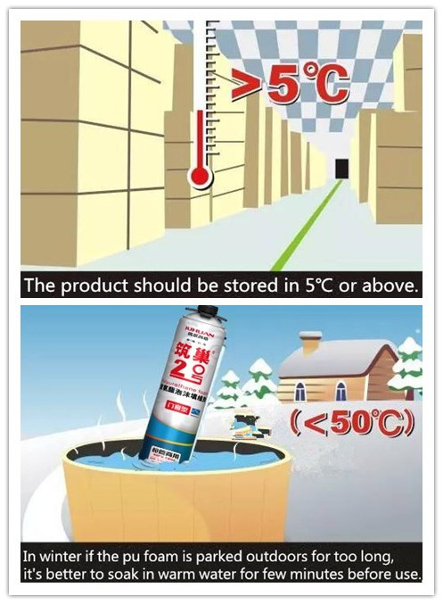 Large expanding spray pu foam gap-filling polyurethane foam sealant adhesive