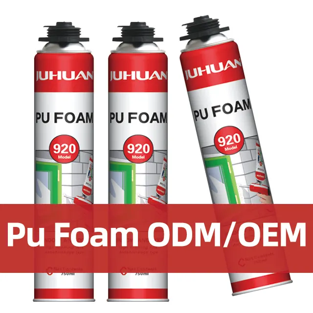 [JUHUAN] Closed Cell Foam Expanding Foam Good Hardness Gap Filling Spray Pu Polyurethane Foam