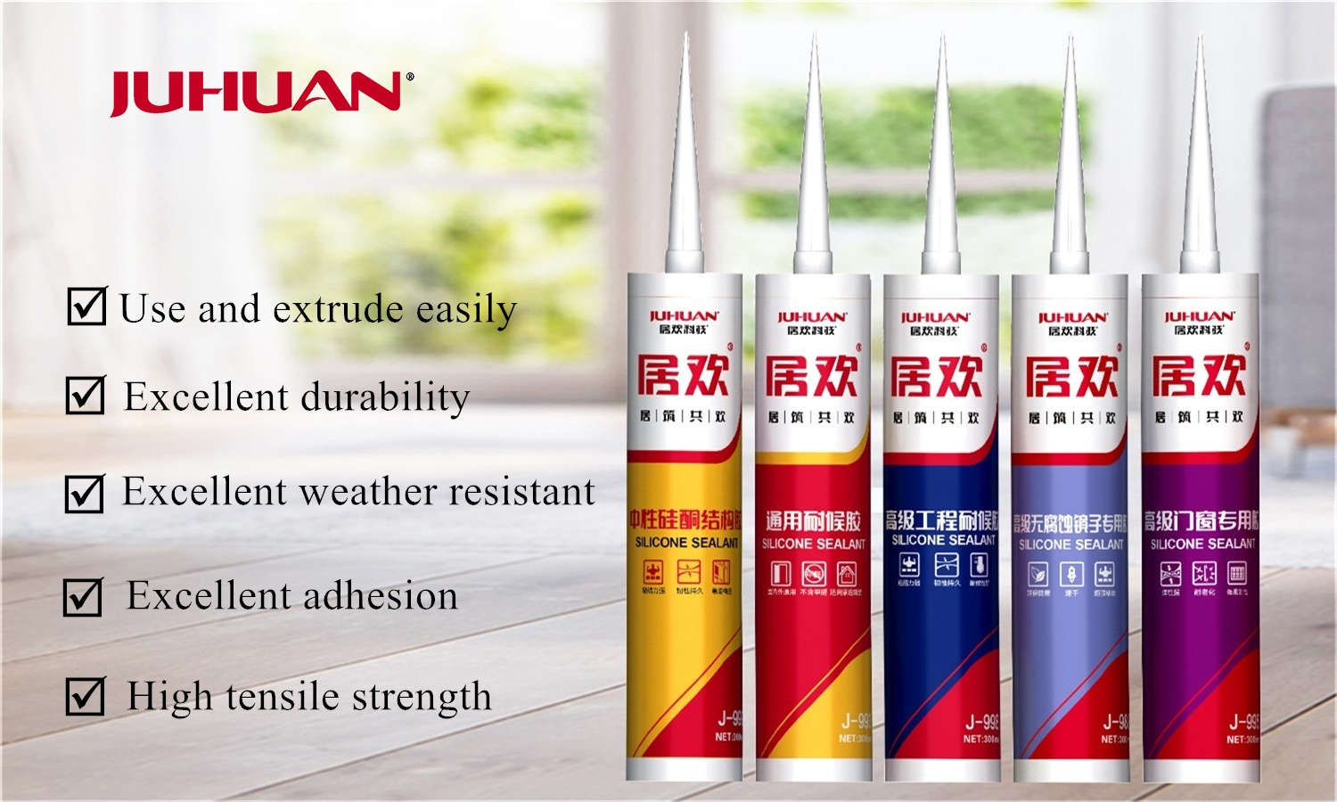 Clear Silicone Sealant Adhesive High Temp All Purpose Sealant Caulk Glue