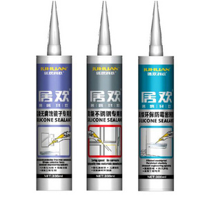 Silicone Sealant Caulk Waterproof and Mold & Mildew Resistant Clear Glue Glass Cement Other Adhesives Construction Smooth Paste